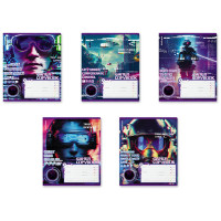 Тетрадь 18 листов клетка ErichKrause Киберигра ассорти арт.60560