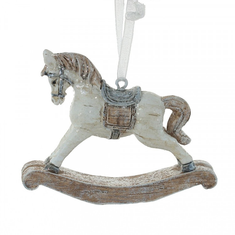 Украшение декор.подвеска фигурка "Лошадка-качалка" 05,5см арт.763381