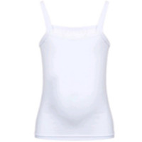 Майка для девочки размер 34/134-140 цвет белый 100% хлопок