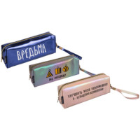 Пенал-косметичка 1 отделение кожзам (deVente) Вредьма 215x80x50мм ручка-петля ассорти арт.7020429