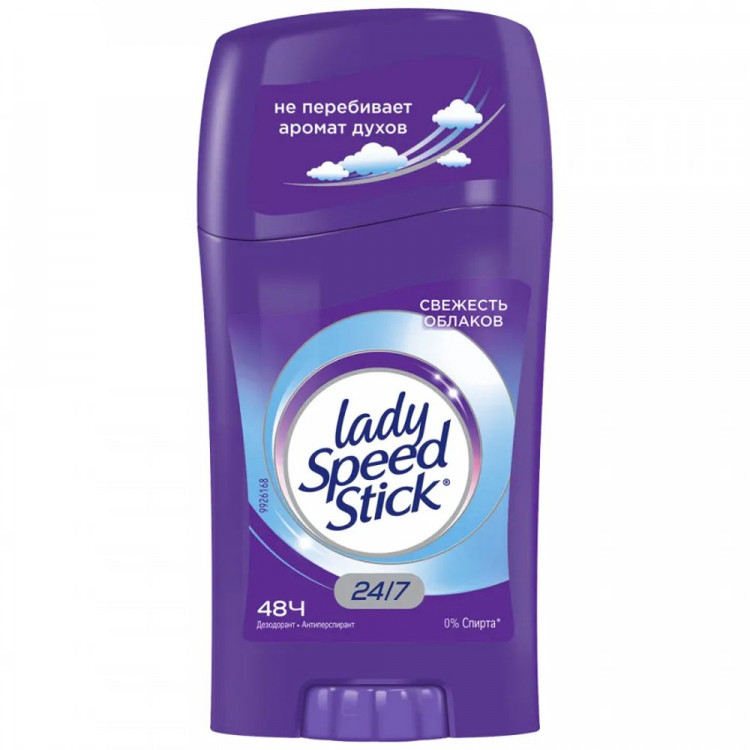 Дезодорант Lady Speed Stick женский 45 мл. стик Свежесть облаков (Ст.12)