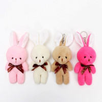 Игрушка мягкая "Заяц с бантиком" на подвесе цв.МИКС арт.7828958