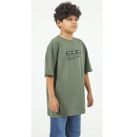 Футболка для мальчика арт.DMB 7500 размер 34/134-44/164 цвет хаки