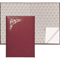 Папка адресная А4 Виньетка б/в (deVente) бордовая арт.3078208 (Ст.10)