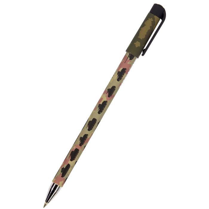 Ручка шариковая не прозрачный корпус (BrunoVisconti) Танки,  синяя 0.5 мм арт.20-0215/29 (Ст.24)