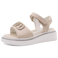 Босоножки для девочки (Капли Эльфы) бежевый верх-искусственная кожа подкладка-искусственная кожа размерный ряд 30-37 арт.wjp-DV471-3-3