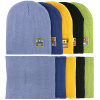 Комплект демисезонный для мальчика (Полярик) арт.E-01-37  размер 52-56 (шапка+снуд) цвет в ассортименте