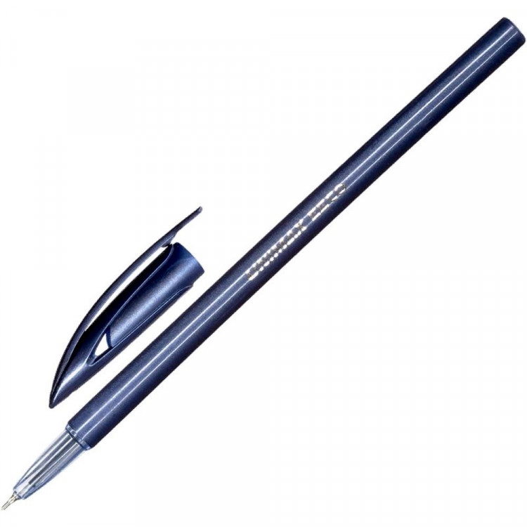 Ручка шариковая не прозрачный корпус (Unimax) EECO синий, 0,7мм, игла, масло арт.722462 (Ст.50)