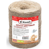 Шпагат льняной 1,2 кТекс 200м бобина толщина 2мм арт.HRD200С