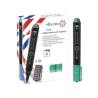 Маркер перманентный Attomex круглый 3мм зеленый арт.5043503