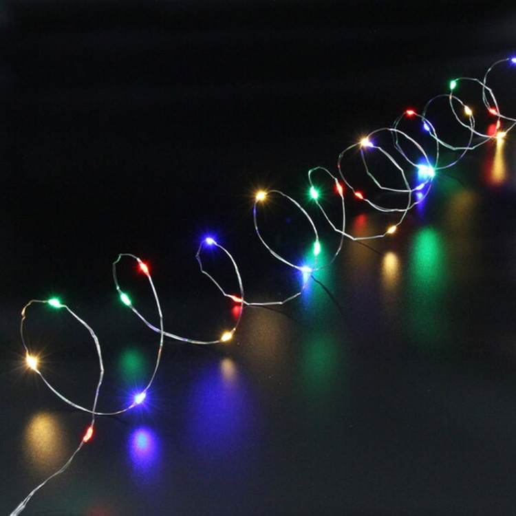 Гирлянда эл.д/дома 40м 400LED Нить "Роса" цв.мульти 8реж IP-20 арт.725-0065