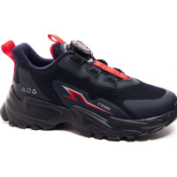 Кроссовки для мальчика (STROBBS) синий верх-текстиль  подкладка-текстиль размерный ряд 31-35 артикул N1735-2