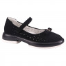 Туфли для девочки (TOM.MIKI) черные верх-искусственная замша подкладка-натуральная кожа размерный ряд 31-38 арт.T-10772-A