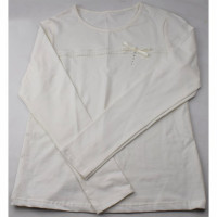 Джемпер для девочки трикотажный (Ликру) длинный рукав цвет экрю арт.0217 Непоседа размерный ряд 32/128-42/164