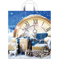 Пакет ПВД с ручкой петля "Снежный" НГ 42*38см 37мкм арт.ПТЛ53345