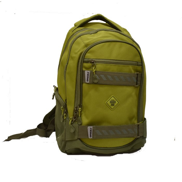 Рюкзак для мальчиков (Grizzly) арт.RU-812-2 оливковый 28х44х23 см
