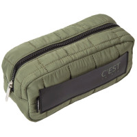 Пенал-косметичка 1 отделение (deVente) C'est La Vie внешний карман 210x90x90мм оливковый арт.7025496