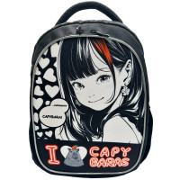 Рюкзак для девочек школьный (CENTRUM) Аниме I love Capybaras 40х32х16 см арт.73261