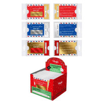 Украшение декоративное "Счастливый билет" с предсказанием 7см арт.89209