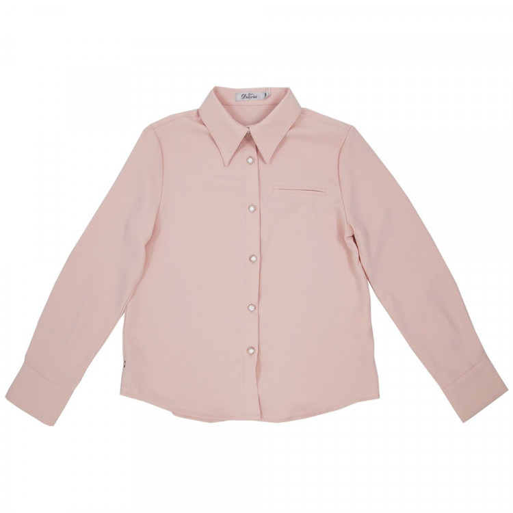 Блузка для девочки (Делорас) длинный рукав цвет розовый арт.C63447 размерный ряд 34/134-44/164