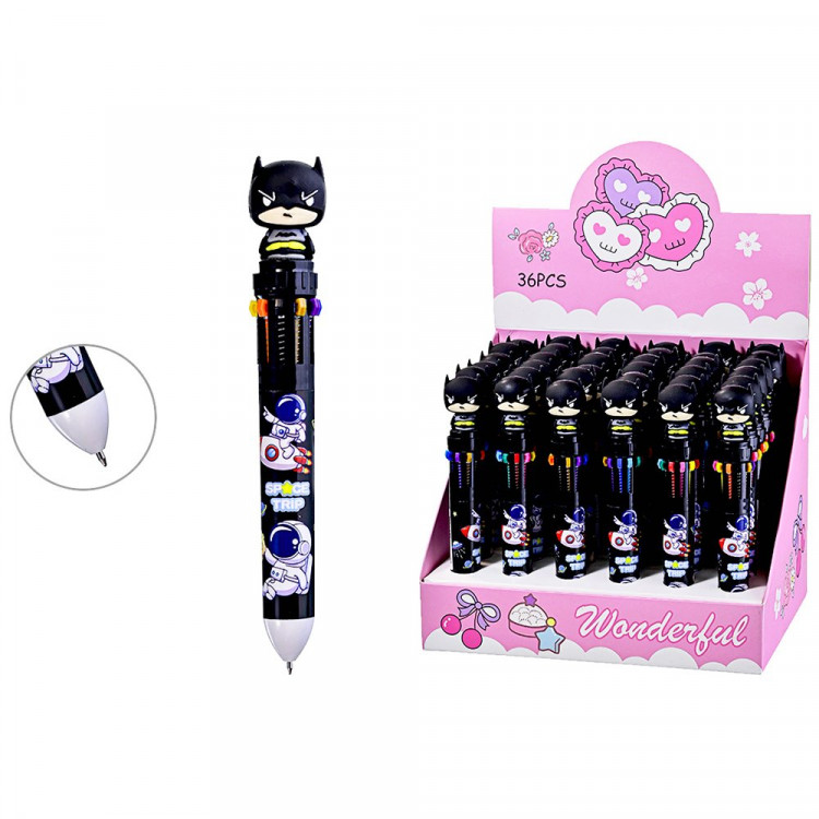 Ручка многоцветная 10-цветная (Mazari) HERO 0,7 мм арт.M-15557