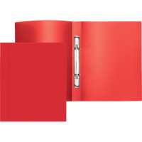 Папка на 2-х кольцах А4 21мм D-16мм пластик 0,5мм красная Attomex арт.3081400