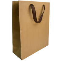 Пакет бумажный с ручкой "Крафт" 18*23+10см арт.ПБР31577