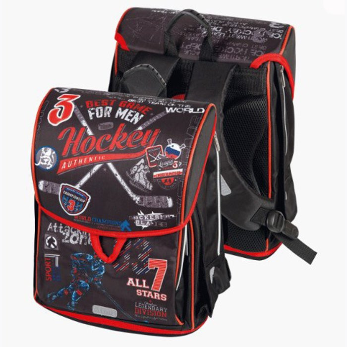 Ранец для мальчика школьный (deVENTE) Bosu. Hockey 36x28x16см арт.7030952