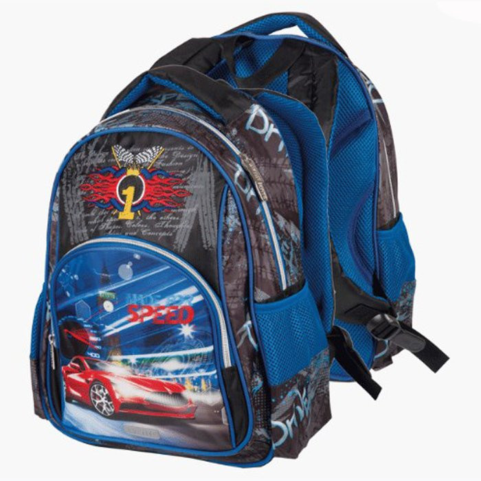 Рюкзак для мальчиков школьный (deVENTE) Basic  Made for Speed 38x28x12см арт 7033906
