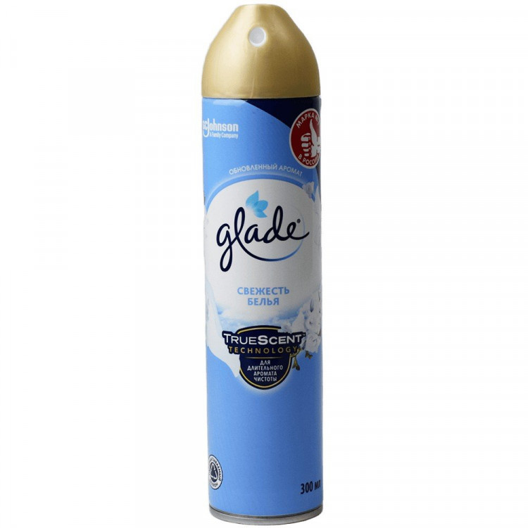 Освежитель Glade 300мл Свежесть белья (Ст.12)
