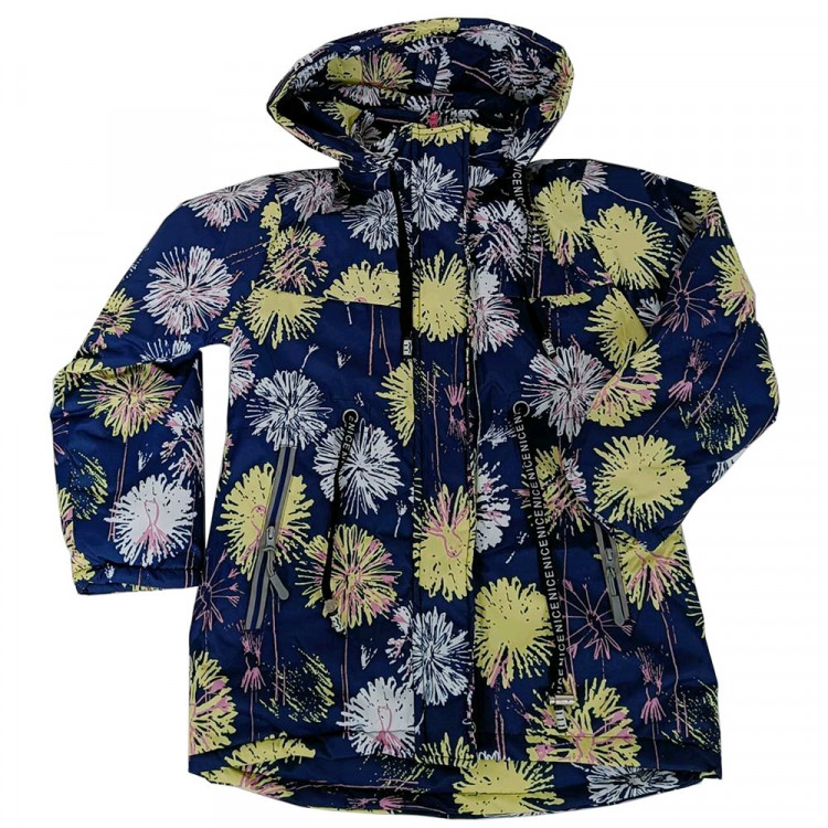 Куртка осенняя для девочки (ZI TONG) арт.sdh-KX5218-14 размерный ряд 32/128-38/146 цвет синий