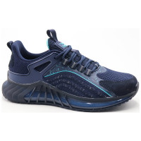 Кроссовки для мальчика (STROBBS) синий верх-текстиль/натуральная замша подкладка-текстиль размерный ряд 36-40 артикул F7312-2