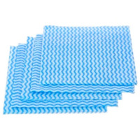 Салфетки хозяйственные 30*30см РЫЖИЙ КОТ синяя волна 5 штук в упаковке