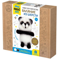 Набор для творчества Валяние шерстью Панда (ДК) 2 цвета арт.04705