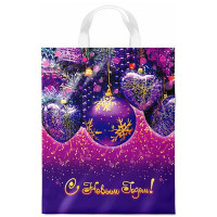 Пакет ПВД с ручкой петля "Искры" НГ 28*35см 55мкм арт.ПТЛ57408