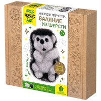Набор для творчества Валяние шерстью Ежик (ДК) 2 цвета арт.04702