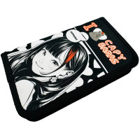 Пенал 1 отделение (CENTRUM) Аниме I love capybaras 190х110мм арт.73739