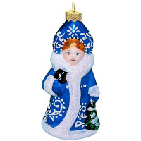 Украшение декоративное стекло 11см "Снегурочка" п/у арт.ФУ-560