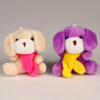 Игрушка мягкая "Собачка" в мешочке 10*7см цв.микс арт.9905675