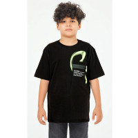 Футболка для мальчика арт.DMB 7496 размер 34/134-44/164 цвет черный