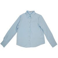 Блузка для девочки (Делорас) длинный рукав цвет светло-голубой арт.C63447 размерный ряд 34/134-46/170