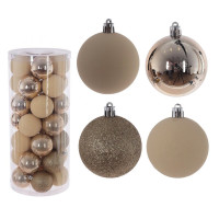 Набор шаров 06см 35шт/наб. "Роскошный" цв.бежевый асс. арт.807876