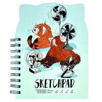 Блокнот-скетчпад А5 на гребне 100 листов (Феникс) Любители отдыха 100 г/м²  арт.61218