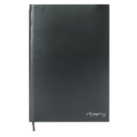 Ежедневник А6 недатированный бумвинил Attomex черный 320л арт.2035855