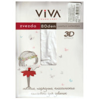 Колготки арт.ZVEZDA 50den 82% полиамид 18% эластан цвет белый (DANNI)