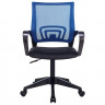 Кресло для оператора пластик/сетка Бюрократ черный/синий CH-695NLT
