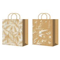 Пакет бумажный с ручкой "Крафт" 26*33+14см арт.ПБР62445