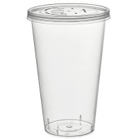 Стакан пластик 455/500мл, Bubble cup/шейкер упаковка 20 шт. (Ст.20/500) крышка 451658