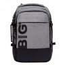 Рюкзак для мальчиков (GRIZZLY) арт RQ-019-2 черный-серый 32х45х21 см