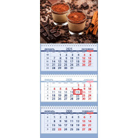 Календарь настенный 3-бл 2026 295*700 "Тирамису" на 3 гребнях Attomex арт.2133540 (Ст.40)